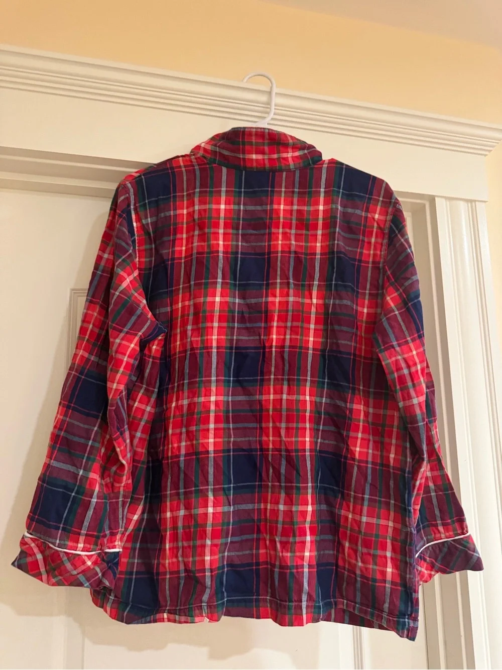 Victoria's Secret Red and Navy Plaid Pajama Set